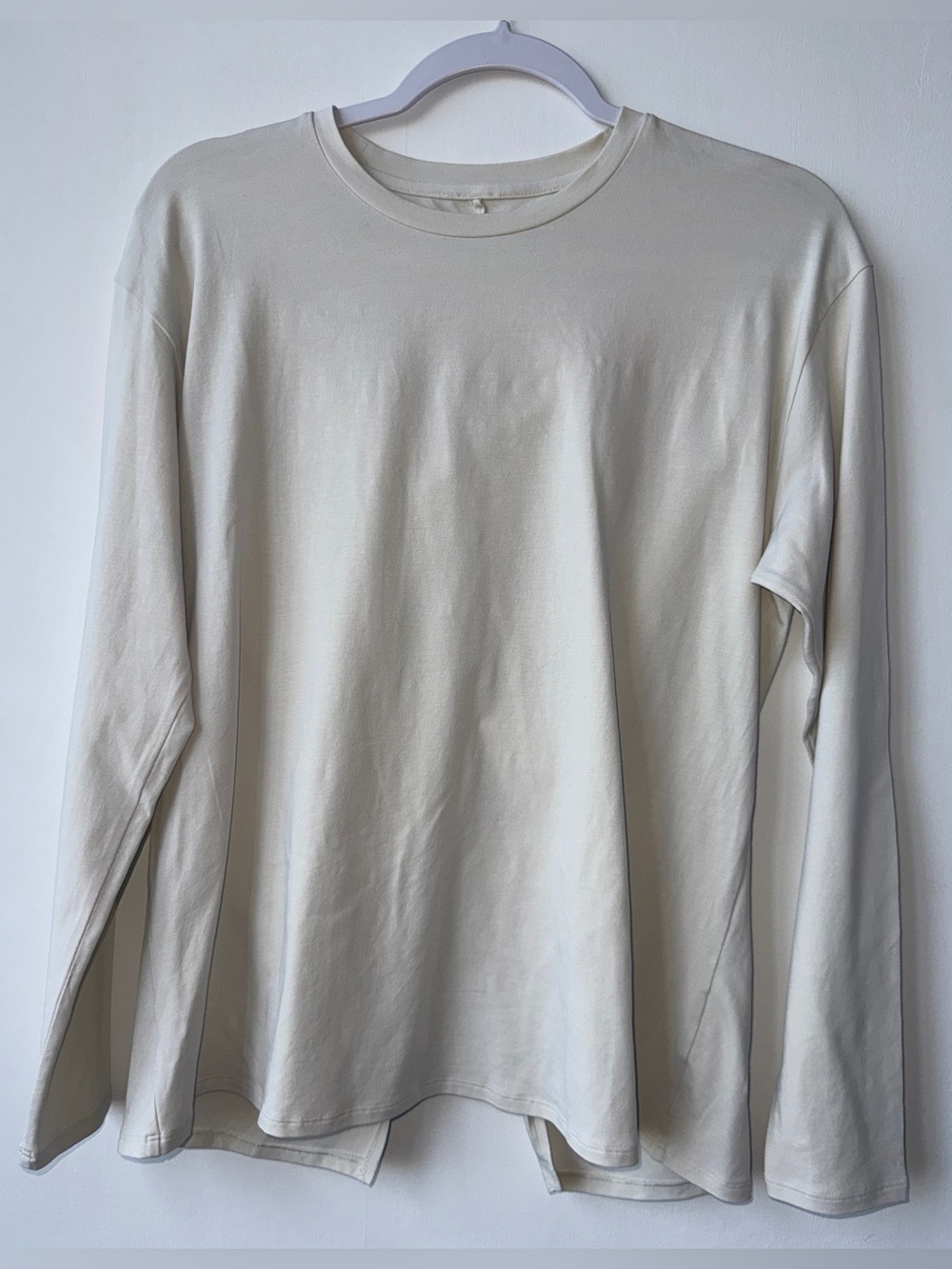 Lululemon Twist-Back Relaxed Fit Long Sleeve Womens S In Bone